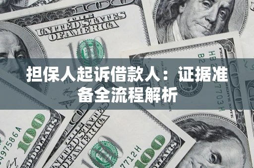 北京担保人起诉借款人：证据准备全流程解析
